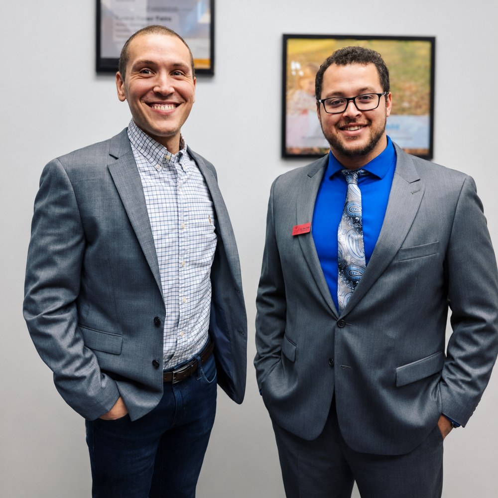 Dr. Zach Metz and Dr. Justin Harris, Gonstead chiropractors at Liberate Chiropractic
